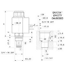 EV40-C 2-vías unidireccional pilotado de cartucho